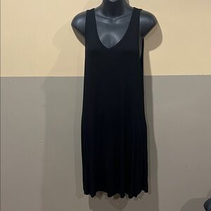 AUSELILY Black High-Low Sleeveless Casual Dress – Size L (New with Tags)